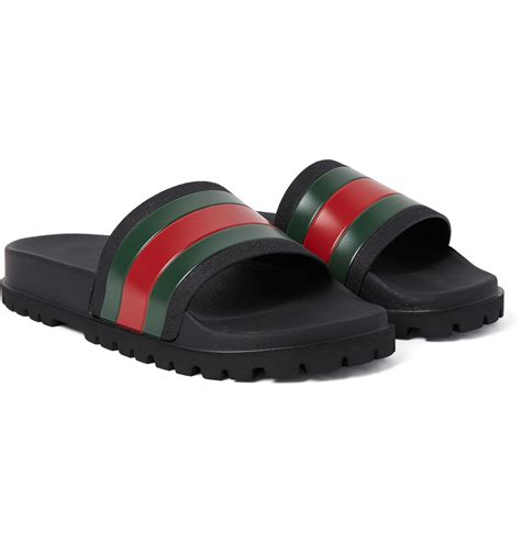 gucci slides stripe|fake Gucci slides.